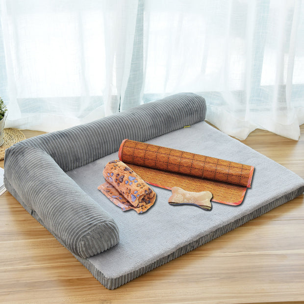 Orthopedic Dog Bed - Memory Foam Pet Mattress with Removable Cover – close-up