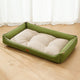 Waterproof Oxford Square Dog Bed – Color Block All-Season Mat