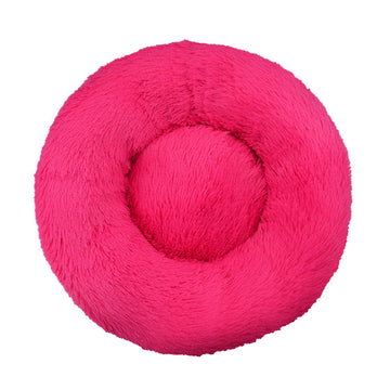 Machine-Washable Plush Round Dog Bed – Orthopedic Comfort – close-up