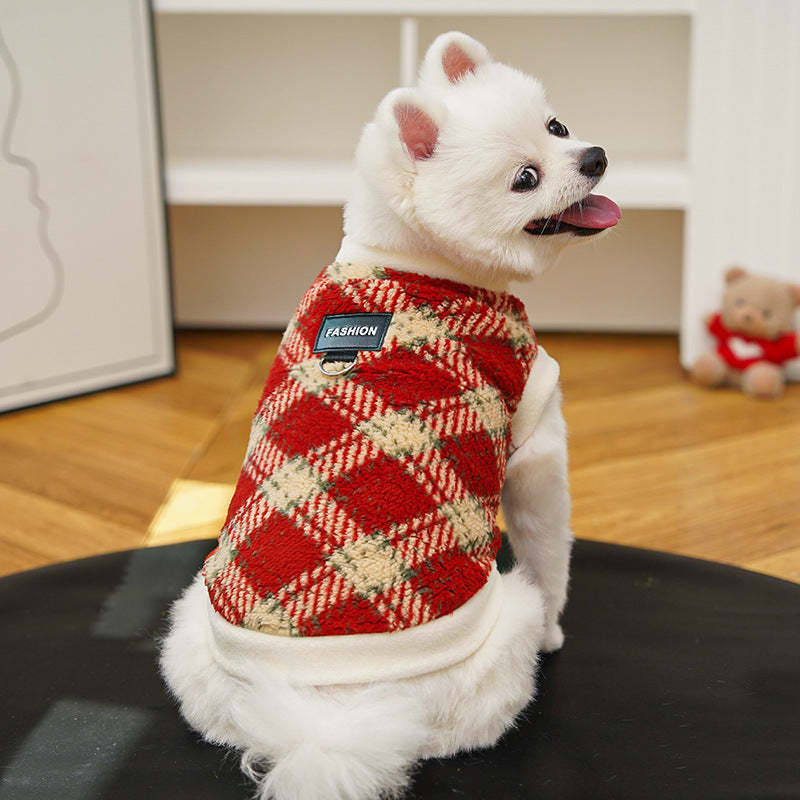 Polar Fleece Dog Coat – Warm Winter Sweater, another view.